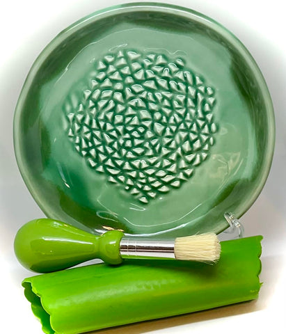 BonCera green glazed design – attractive ceramic finish boosts countertop appeal.
