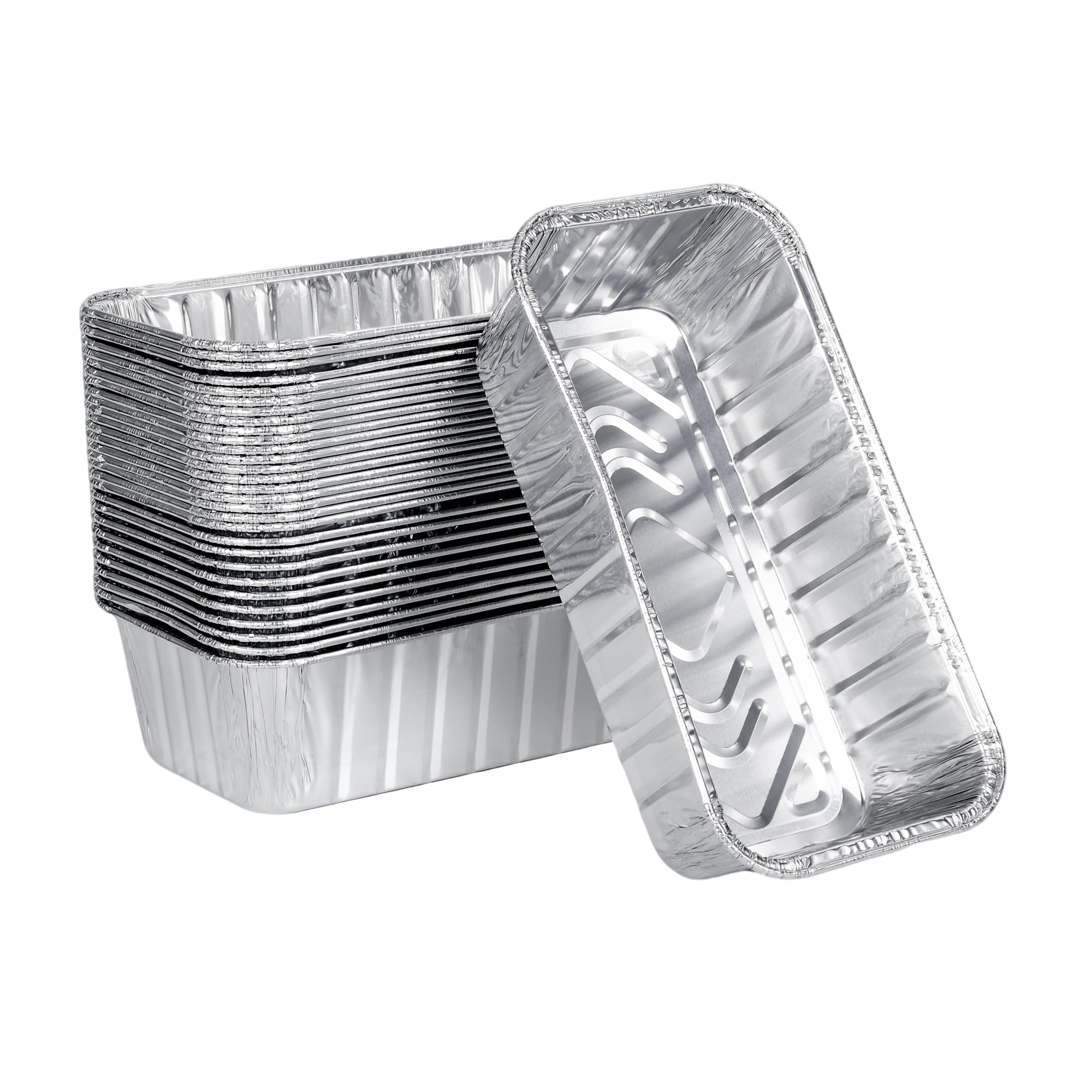 BondOnLum 2lb loaf pan shows sturdy aluminum for even baking of bread and casseroles.