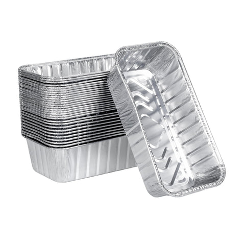 BondOnLum 2lb loaf pan shows sturdy aluminum for even baking of bread and casseroles.