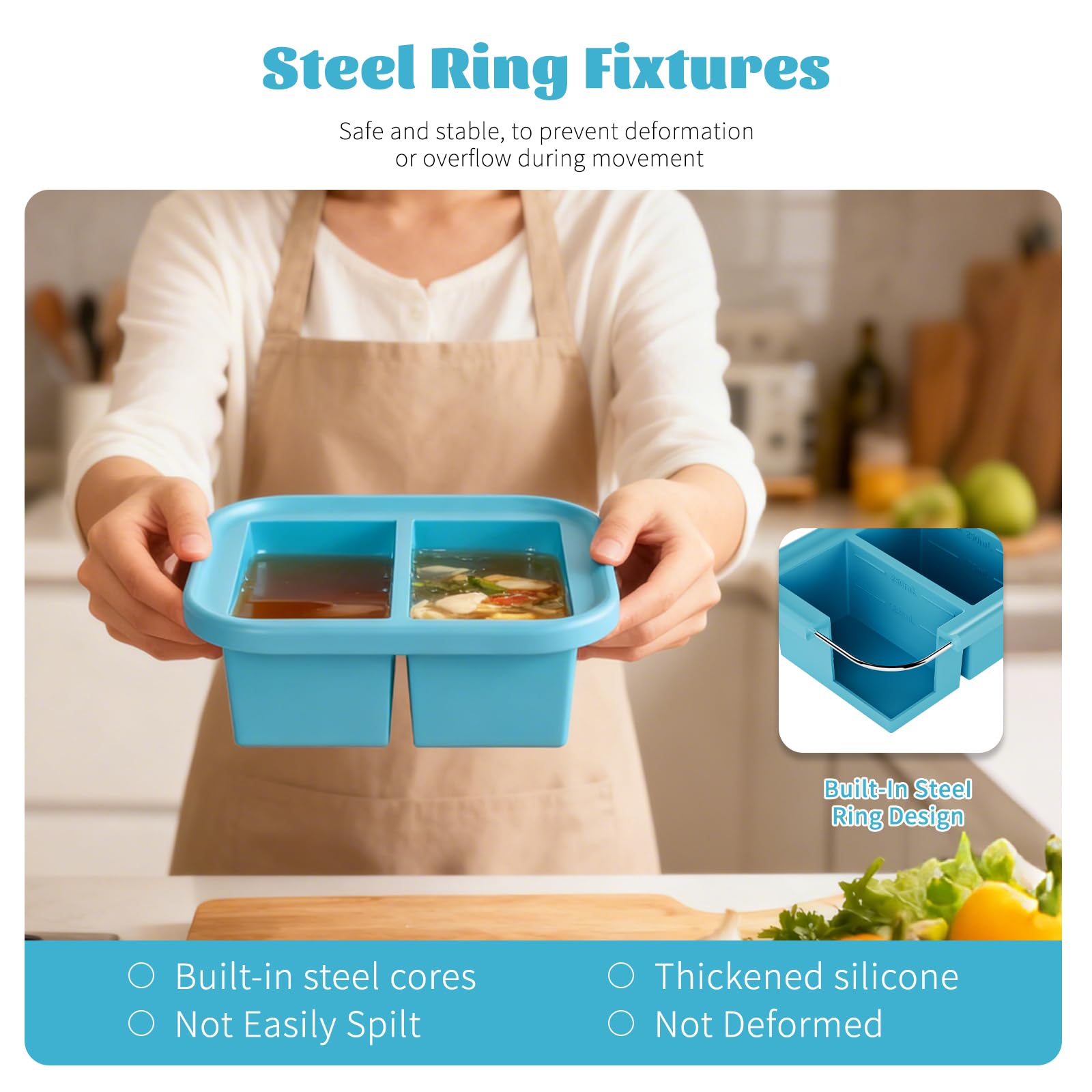Bongpuda lidded freezer tray seals flavors for clean storage