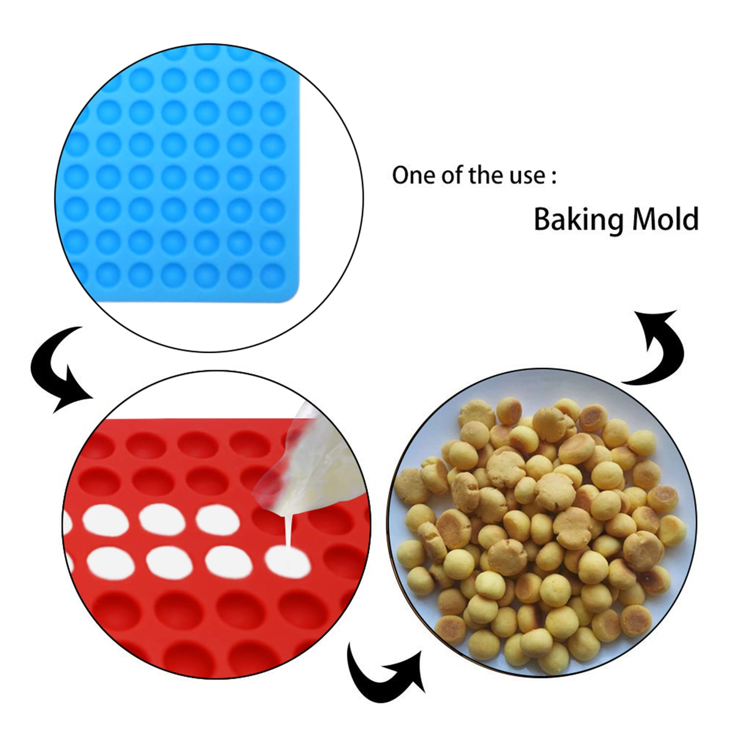Bongpuda mini-bun-molds with non-stick release, easy cleanup after baking.