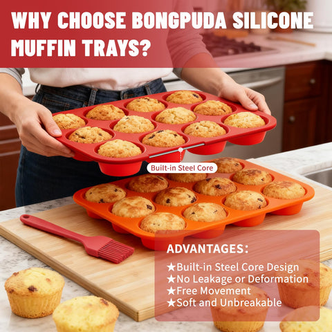Bongpuda non-stick surface enables easy release and quick cleanup after baking.