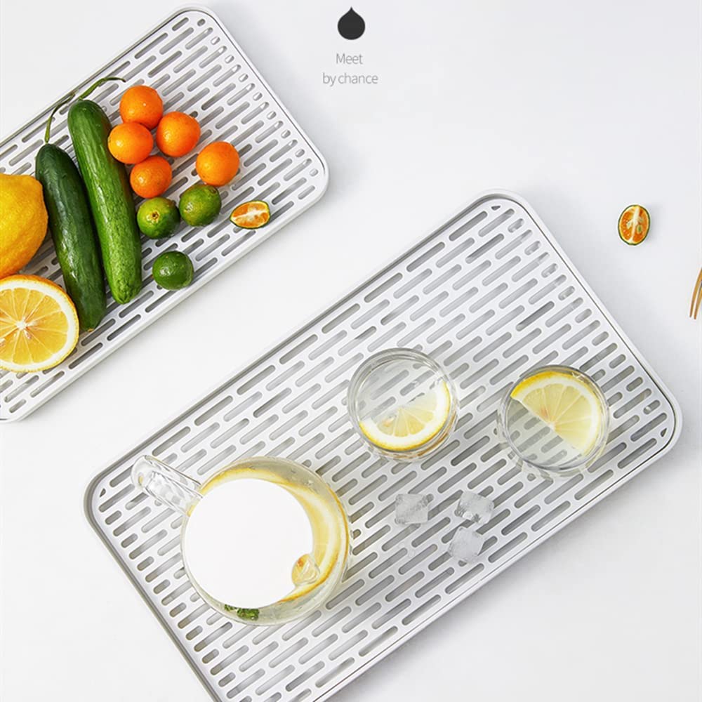Bonilve multi-use drying rack doubles as a serving tray for small items.