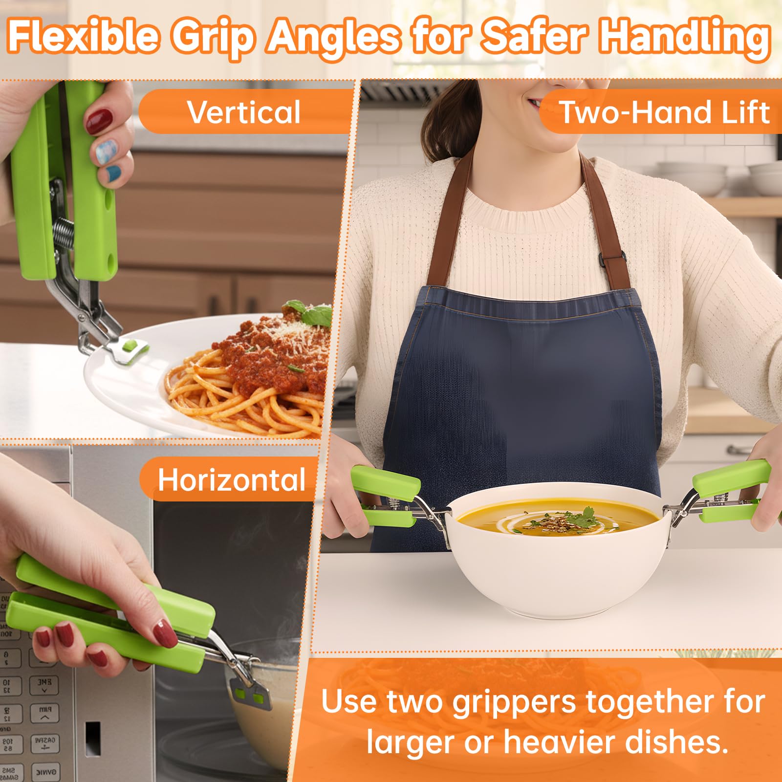 Bonison compact kitchen gripper clip ready for drawers or hooks