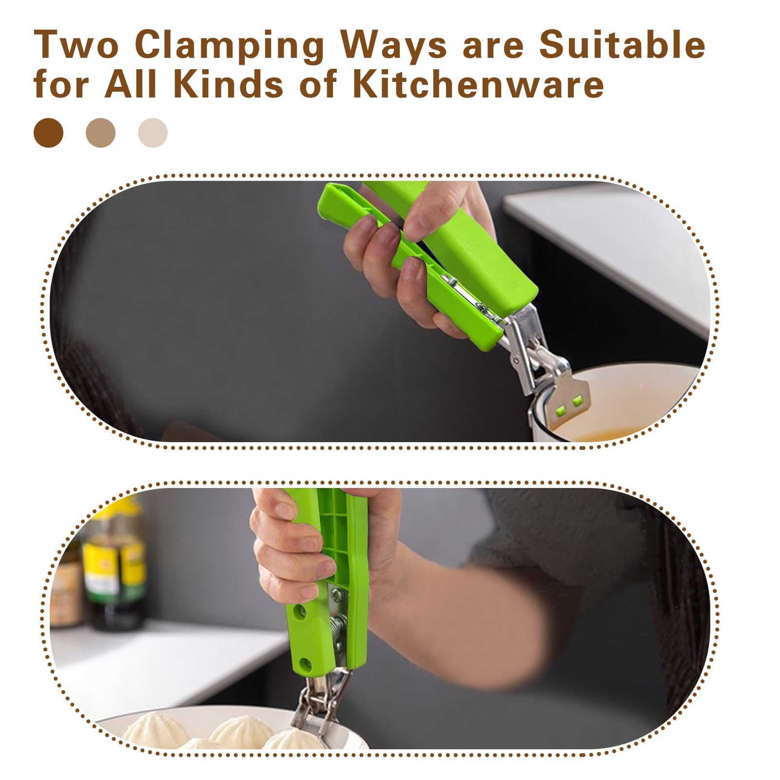 Bonison everyday cooking safety with comfortable, cool-to-touch grip.