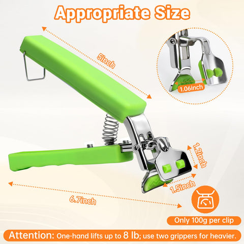 Bonison grip with heat-resistant silicone handle for burn-free lifting