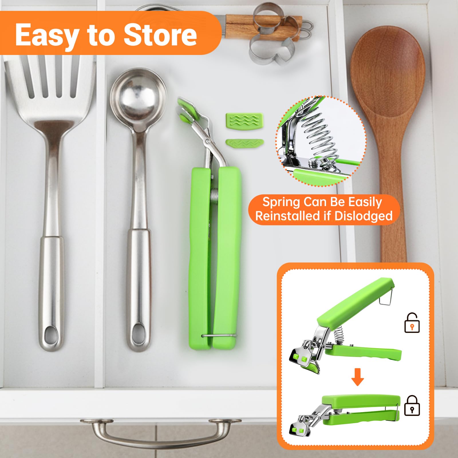 Bonison plate holder tongs provide 8-inch capacity for hot cookware