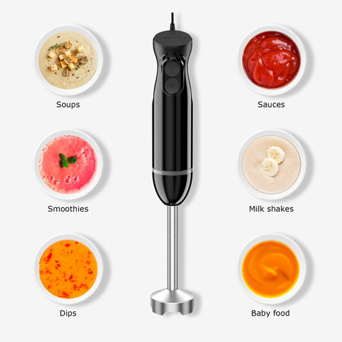 Bonsenkitchen 300W motor delivers smooth blends for sauces and purees.