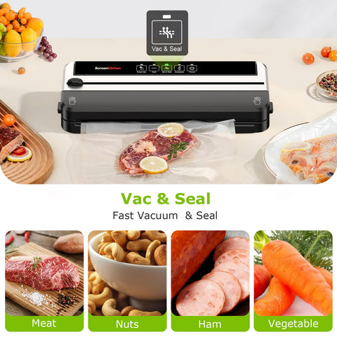 Bonsenkitchen 4-modes control panel enabling precise sealing settings