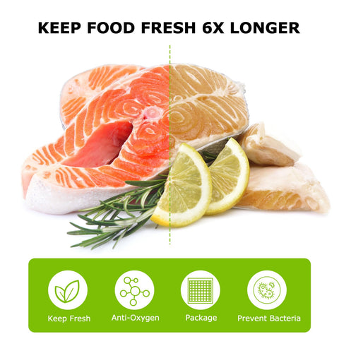 Bonsenkitchen embossed air-removal channels maximize freshness during freezing.