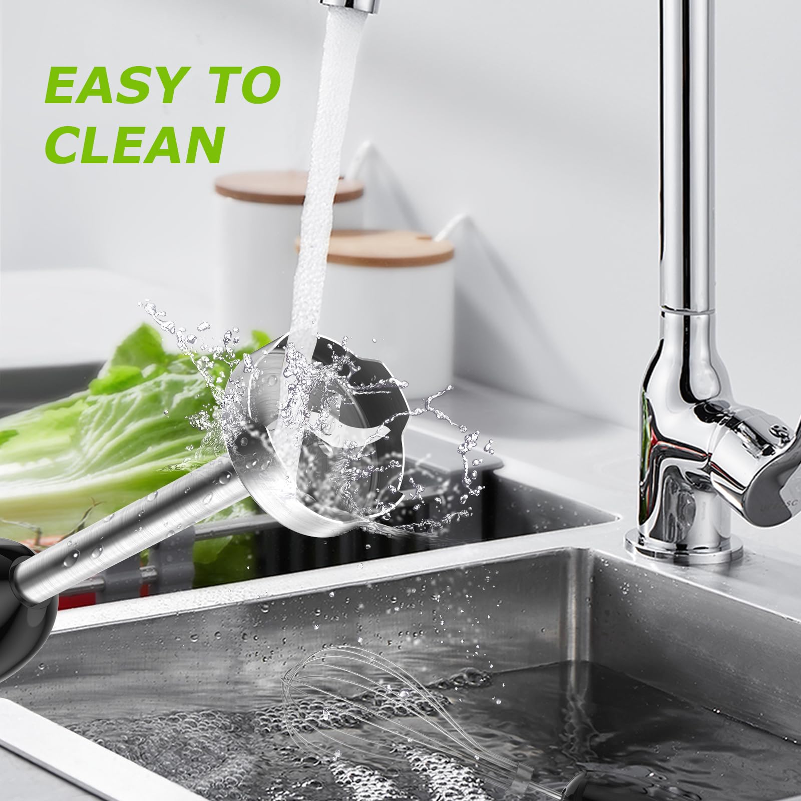 Bonsenkitchen ergonomic handheld design offers comfortable one-handed operation