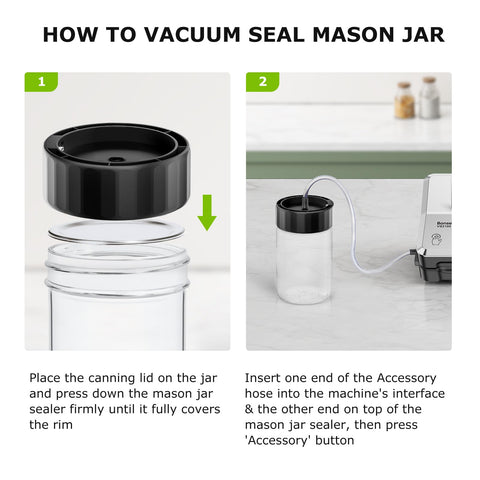 Bonsenkitchen external vacuum interface with hose attached