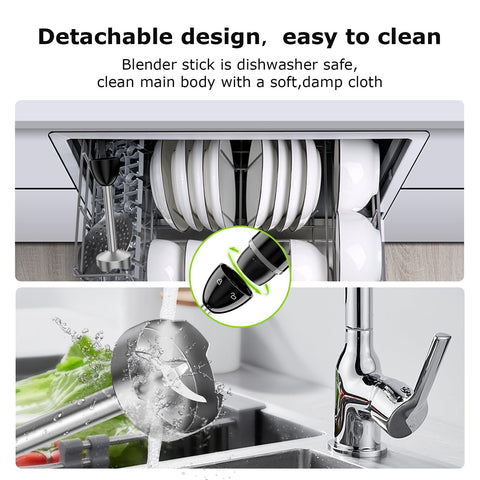 Bonsenkitchen portable stick blender fits busy kitchens and on-the-go meals.