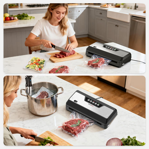 Bonsenkitchen sealing results preserve freshness and flavors during storage.