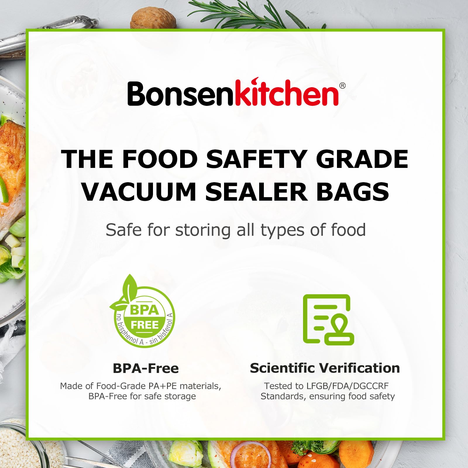 Bonsenkitchen 4mil thick bags provide durable protection for bulk items.