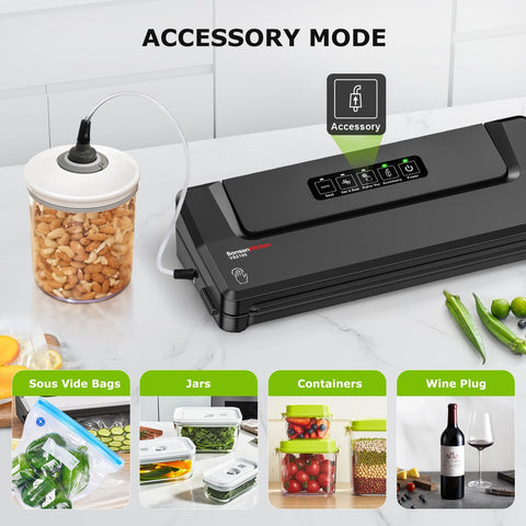Bonsenkitchen compact vacuum sealer dimensions shown for easy storage