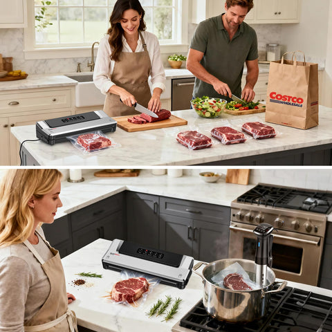 Bonsenkitchen countertop storage-friendly design keeps kitchen organized.