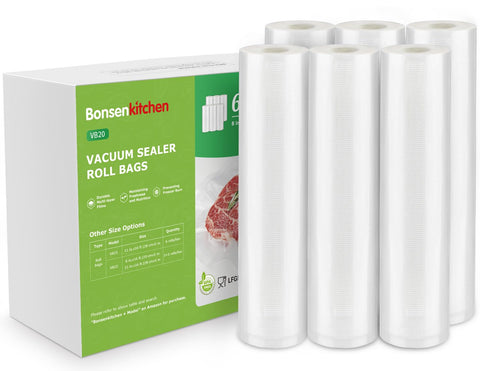 Bonsenkitchen VB20 bags and color box keep rolls neatly organized for easy access.
