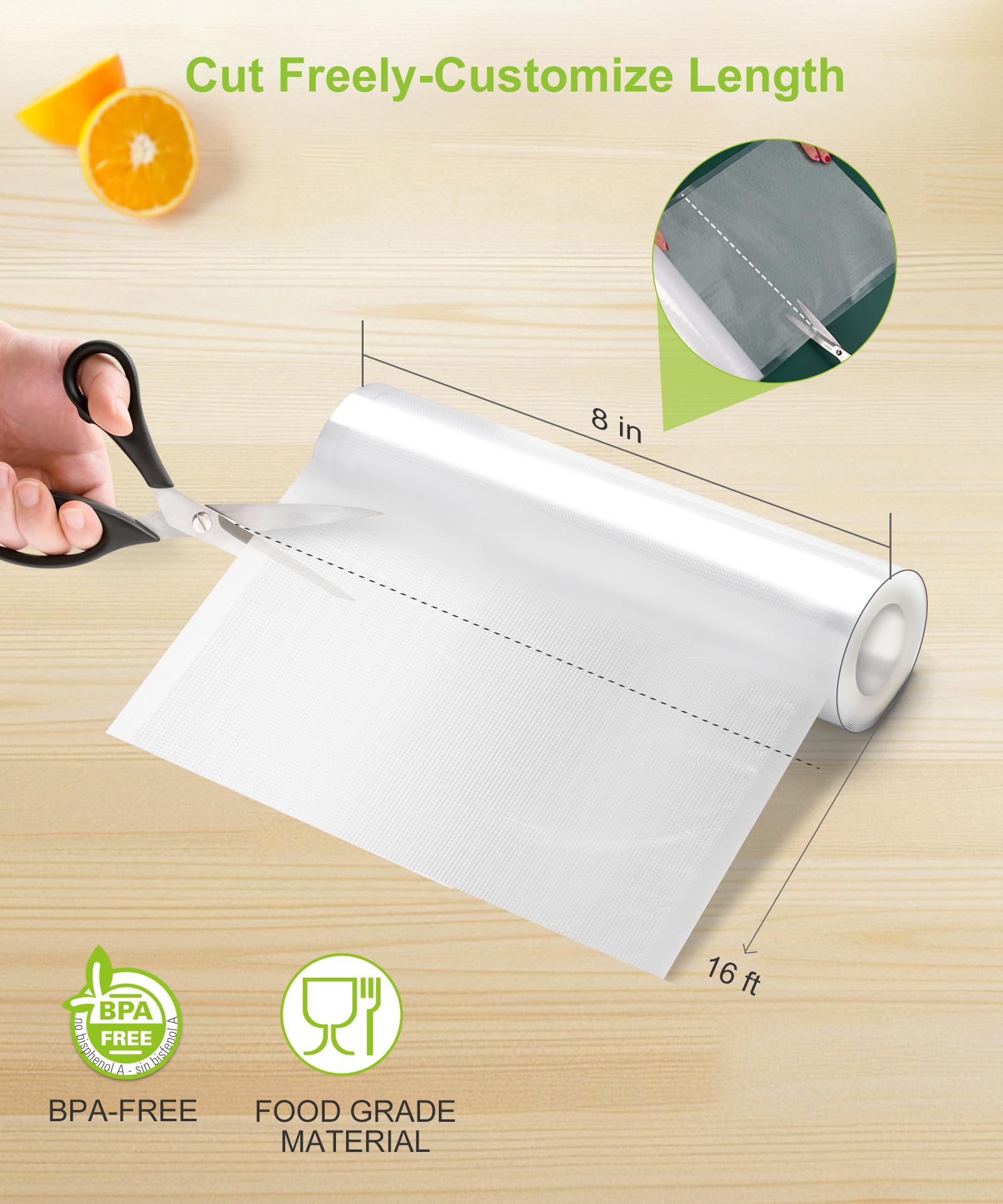 Bonsenkitchen VB20 with dotted pattern ensures smoother air release for a tight seal.