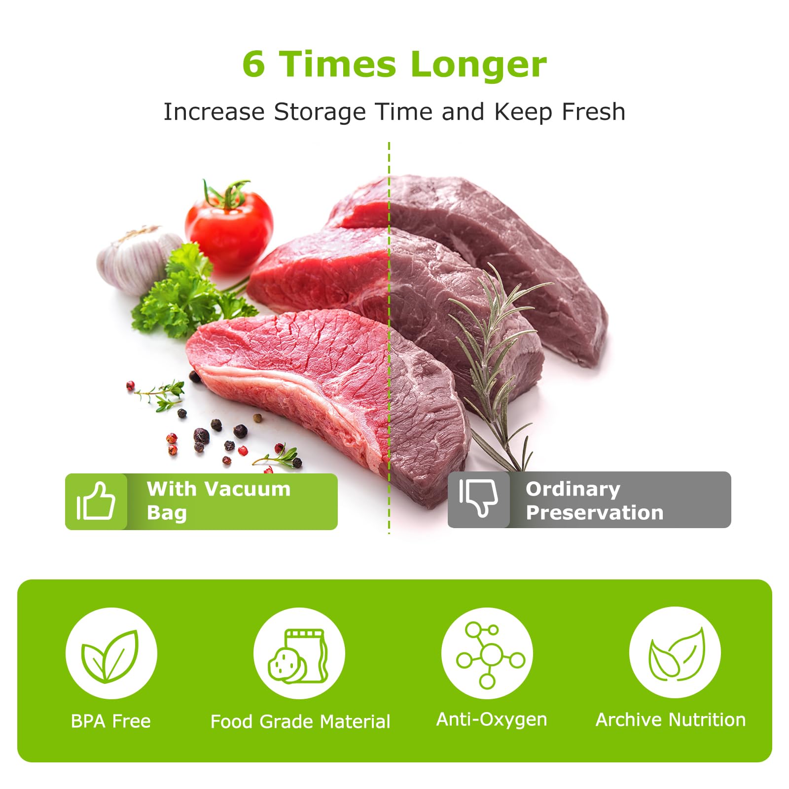 Bonsenkitchen VB20 bags ideal for sous vide cooking and versatile meals.
