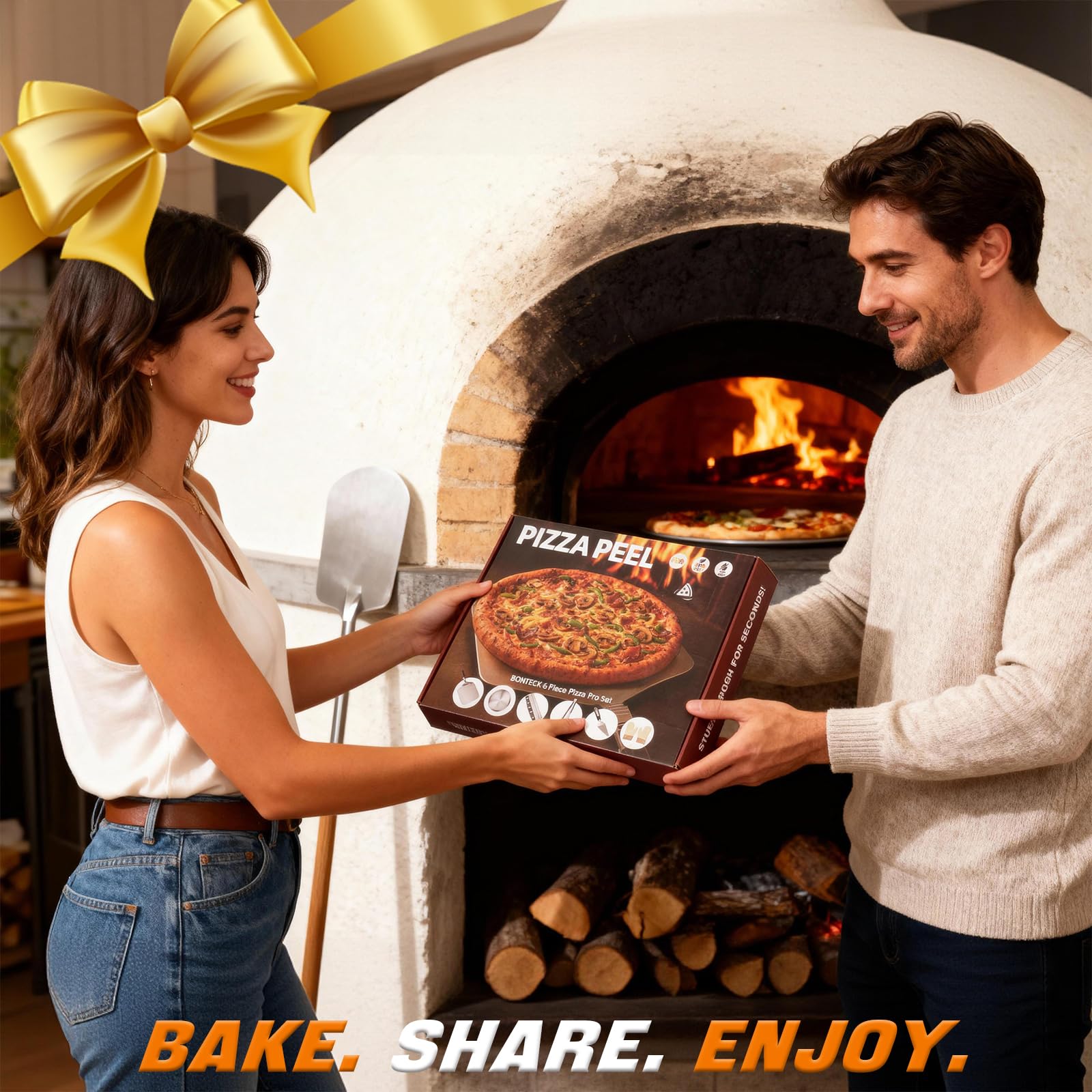 Bonteck pizza kit gift box ideal for holidays and bakers.