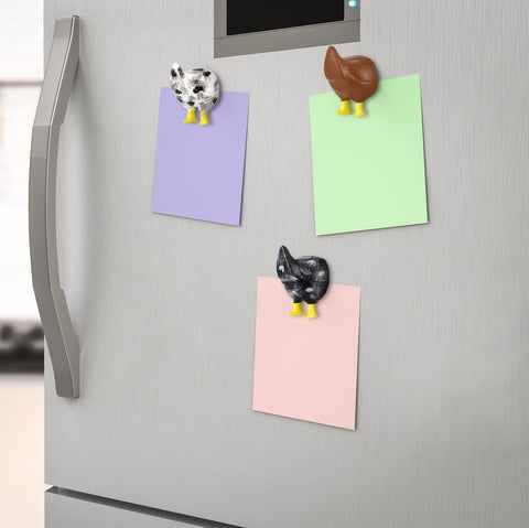 Bonuci chicken butt magnet in purple offers cute decor and easy key-hanging