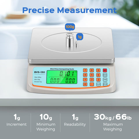 Bonvoisin scale tare function provides accurate net weight