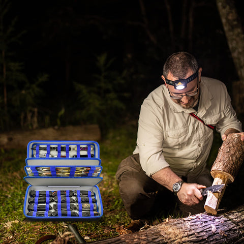 Boobowl blue knife case, travel-friendly and compact