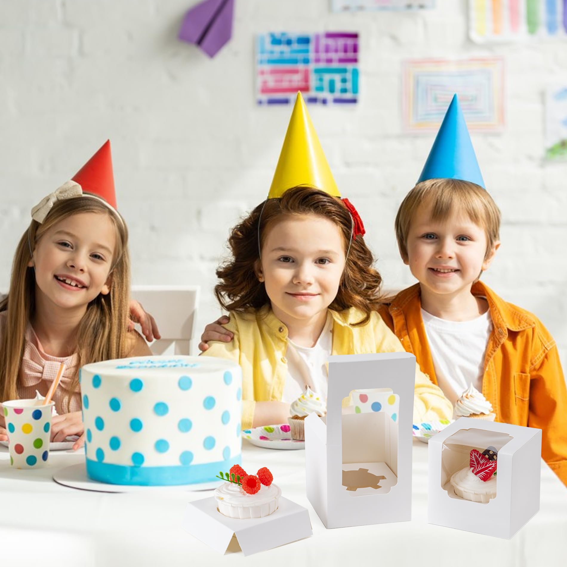 BOOMIBOO party-packaging boxes simplify bake sales and event dessert distribution.