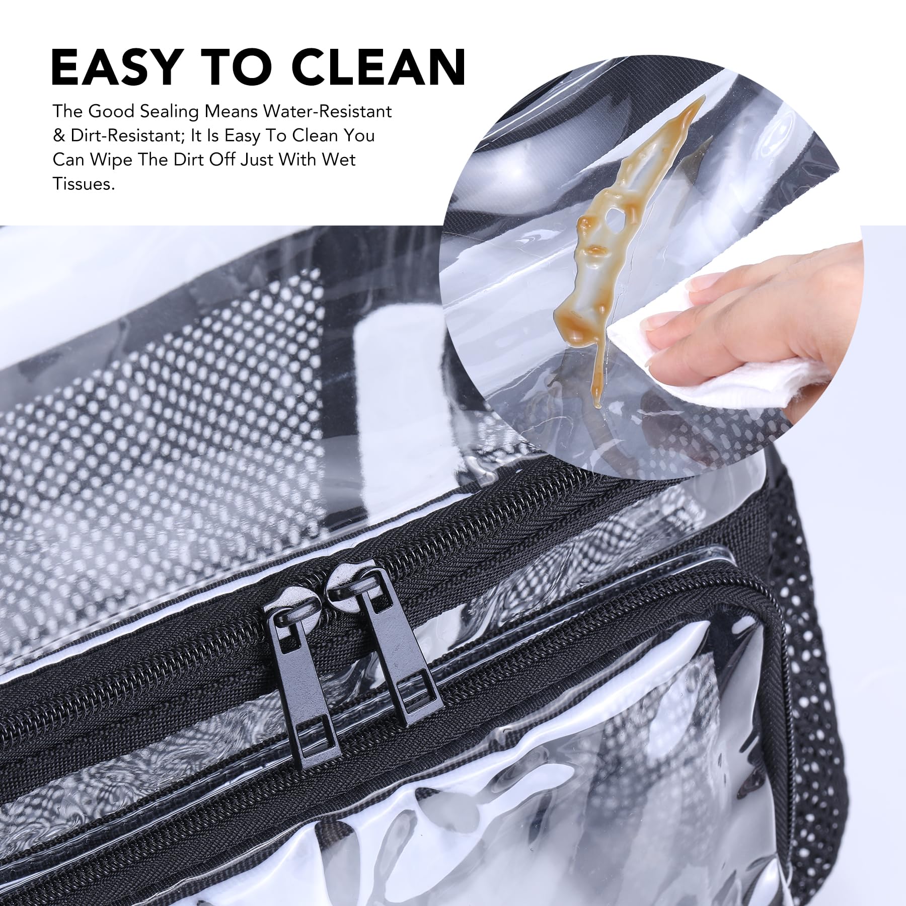 BORMELUN front pocket detail enables easy access to essentials.