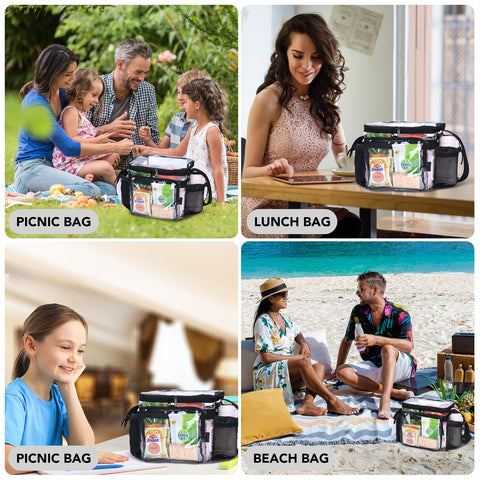 BORMELUN mesh back pocket adds space for snacks and drinks.