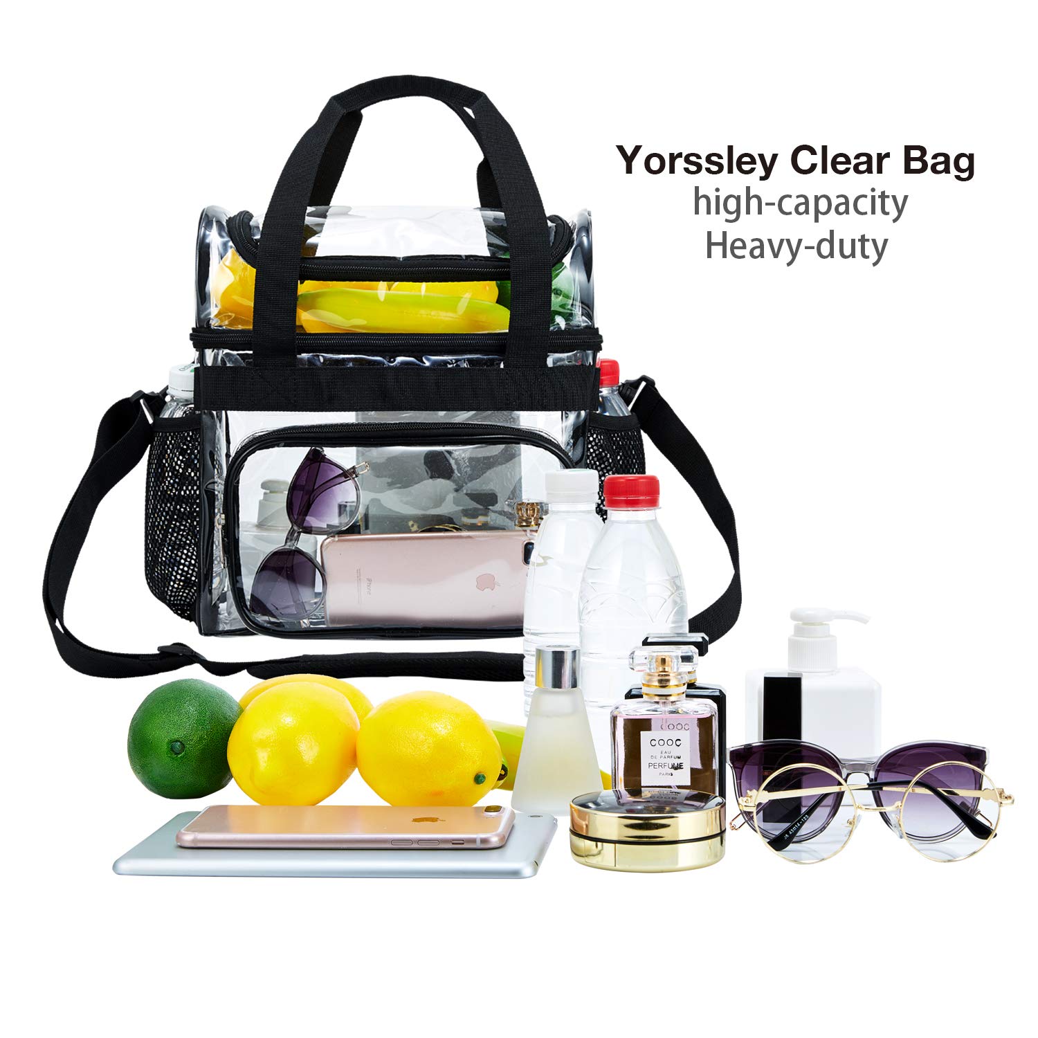 BORMELUN Clear Lunch Bag organized contents example for busy days
