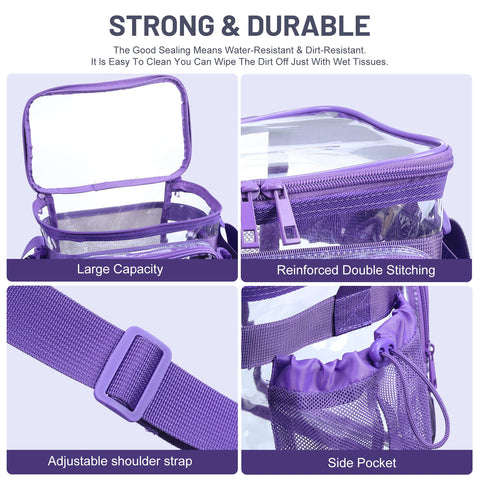 BORMELUN gallon lunch box with shoulder strap for easy transport.