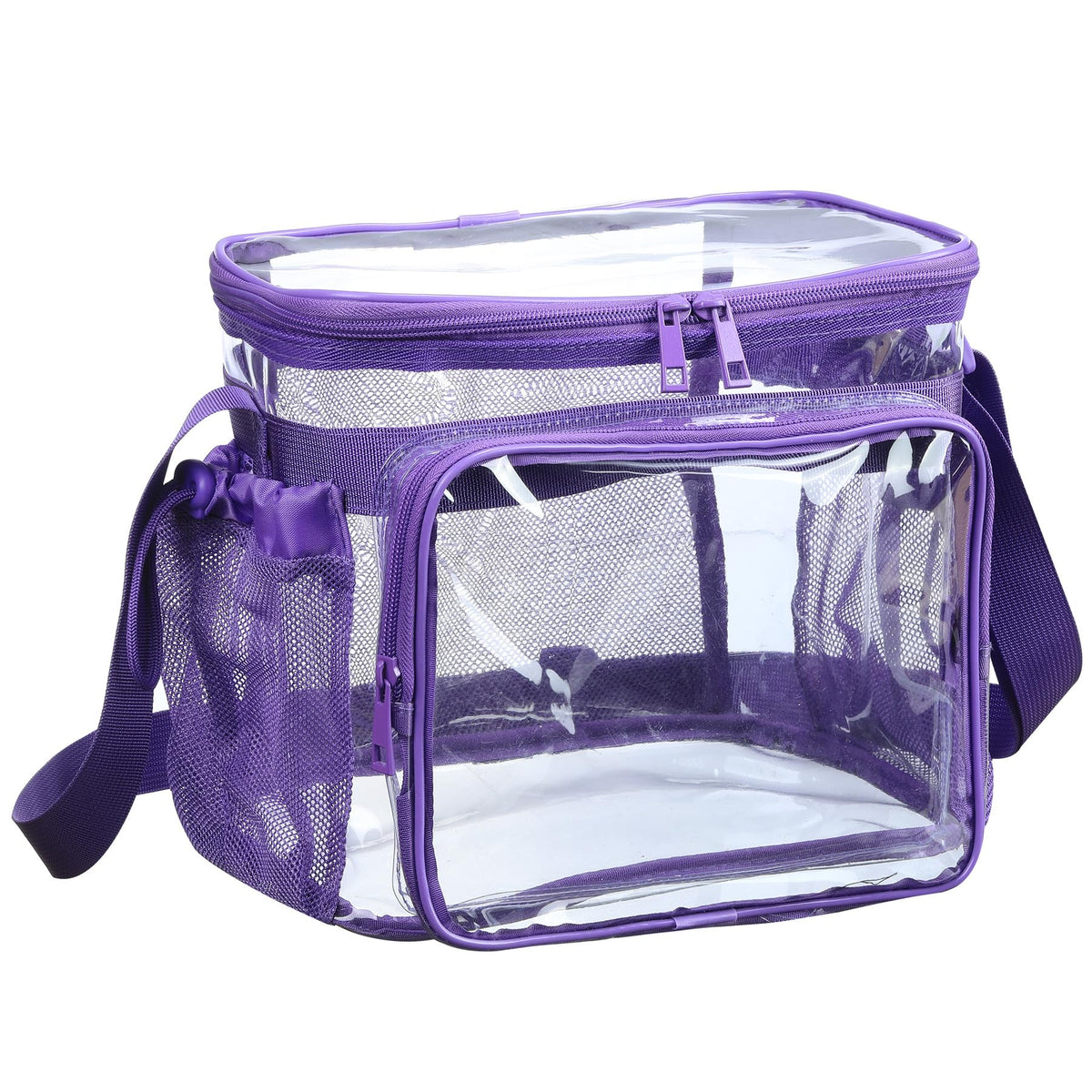 BORMELUN medium clear bag with pockets keeps daily essentials organized.