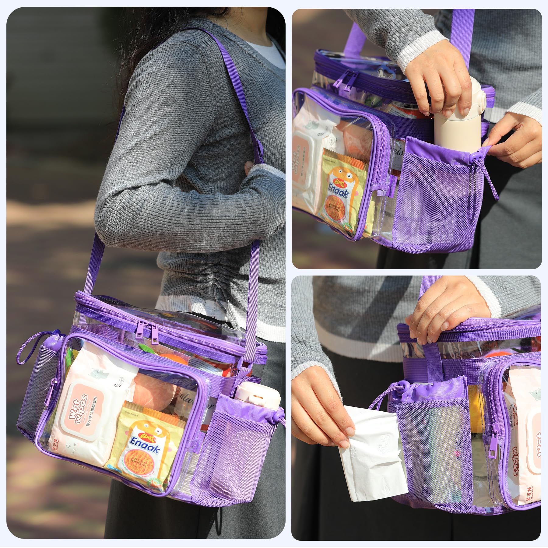 BORMELUN organized essentials with multiple pockets for easy access.