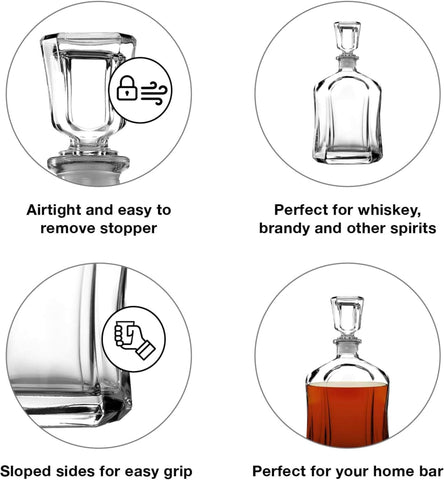 Capitol decanter capacity 23 3/4-ounce for generous pours