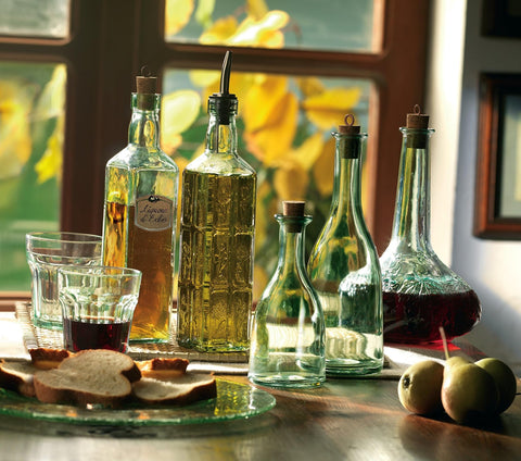Country Home Helios bottle on kitchen shelf suits everyday oils.