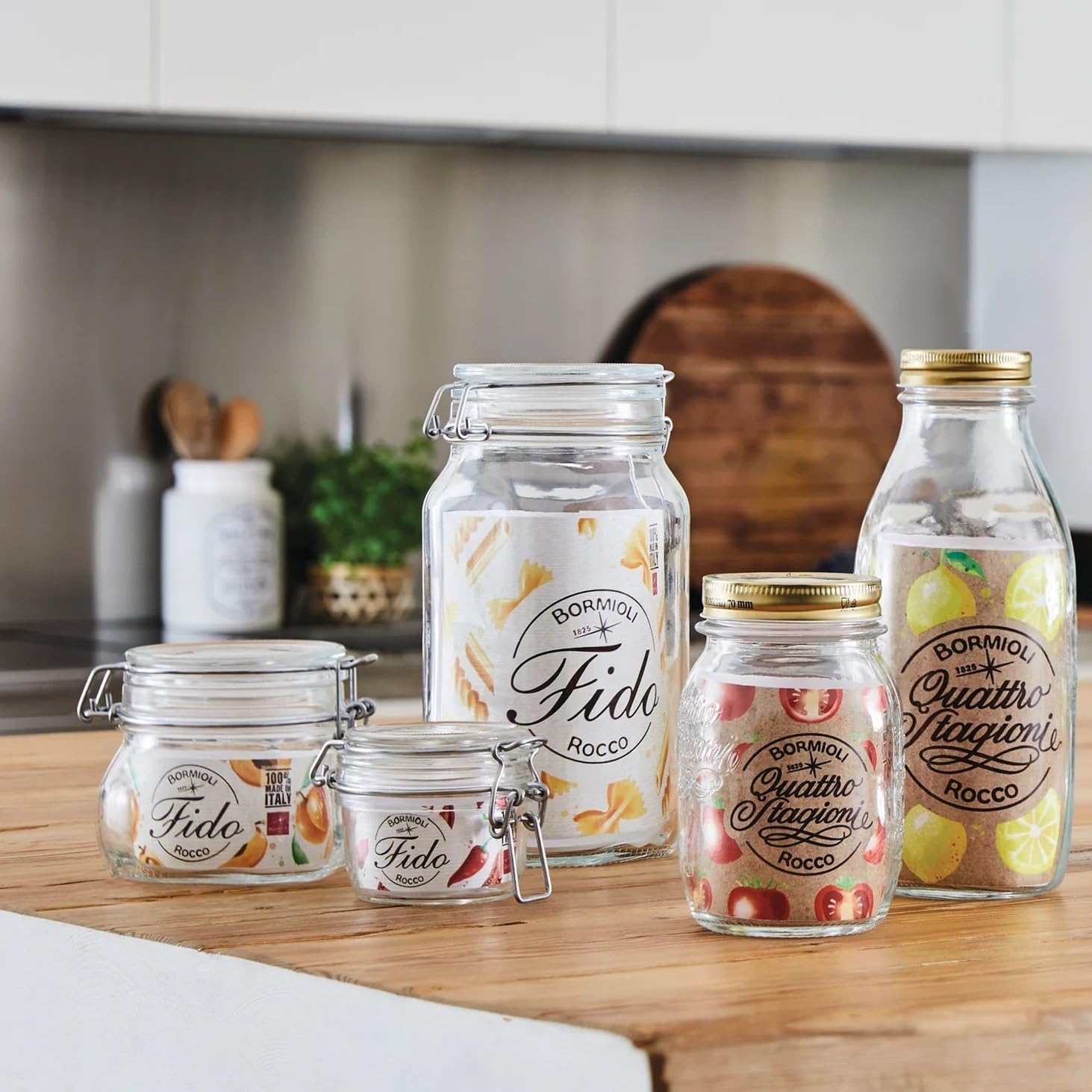 Bormioli Rocco Fido jar is dishwasher-safe for effortless cleaning.