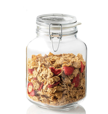 Bormioli Rocco Fido jar 67-75 oz capacity for large ferments.