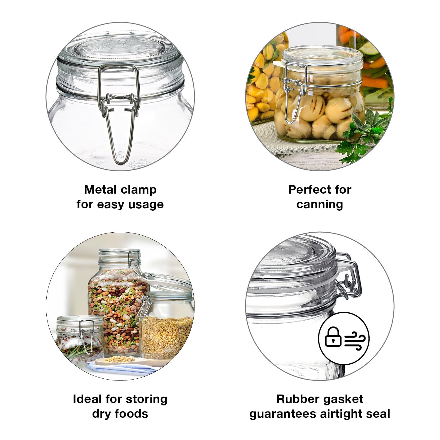 Bormioli Rocco Fido jar ready for coffee, tea, or beverages.