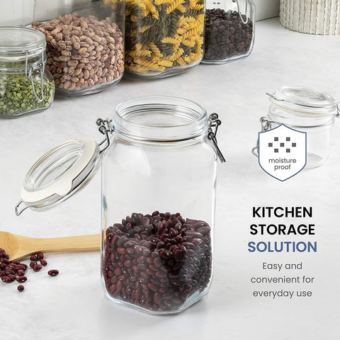Bormioli Rocco Fido jar suitable for brewing kombucha and infused beverages.