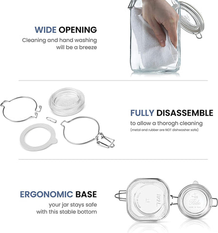 Bormioli Rocco Fido jar ideal for pasta, beans, and rice storage