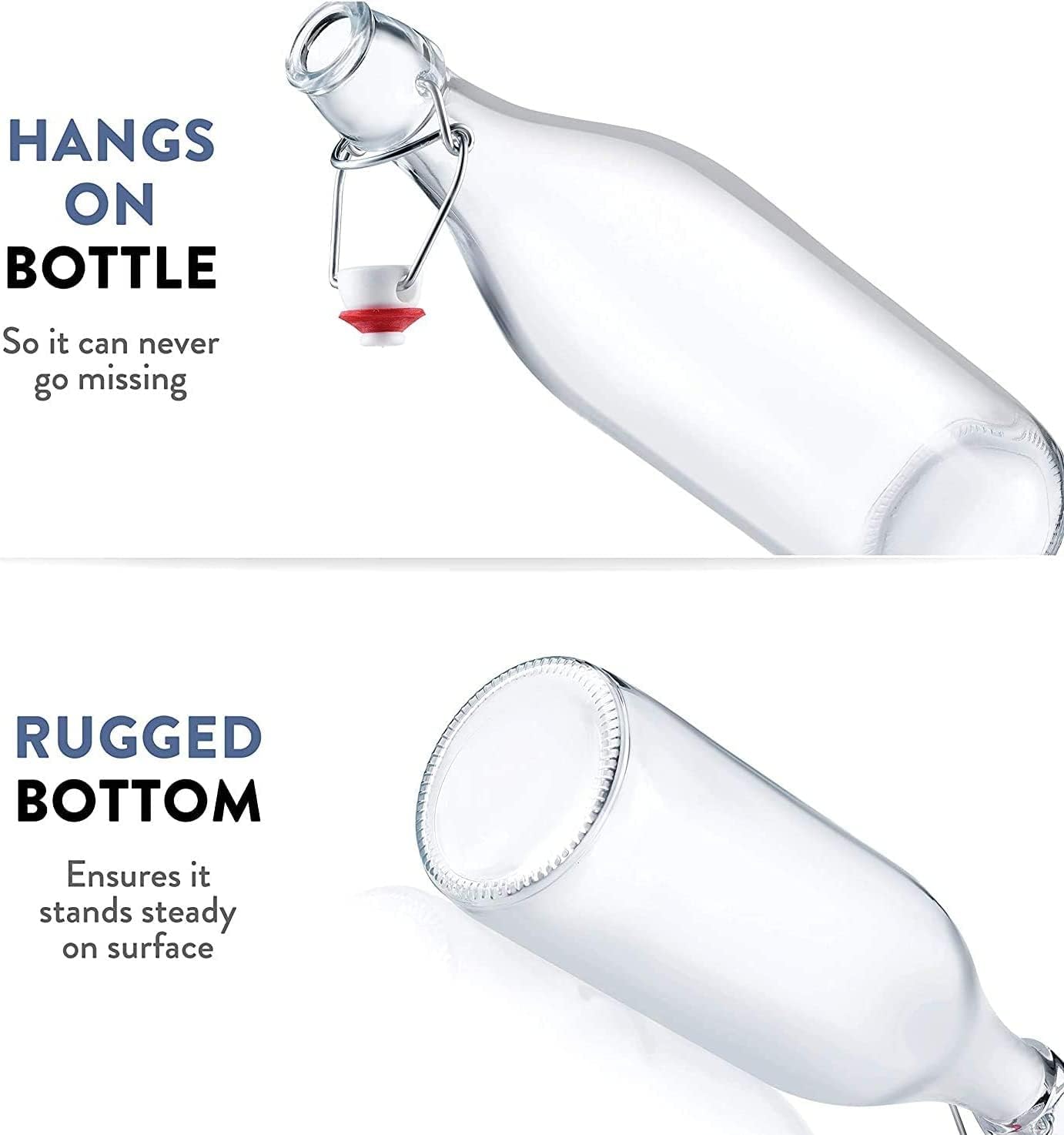 33.75 oz Giara bottle shown in clear glass