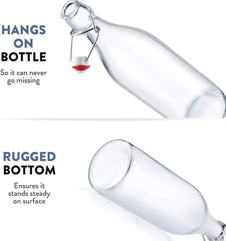 33.75 oz Giara bottle shown in clear glass