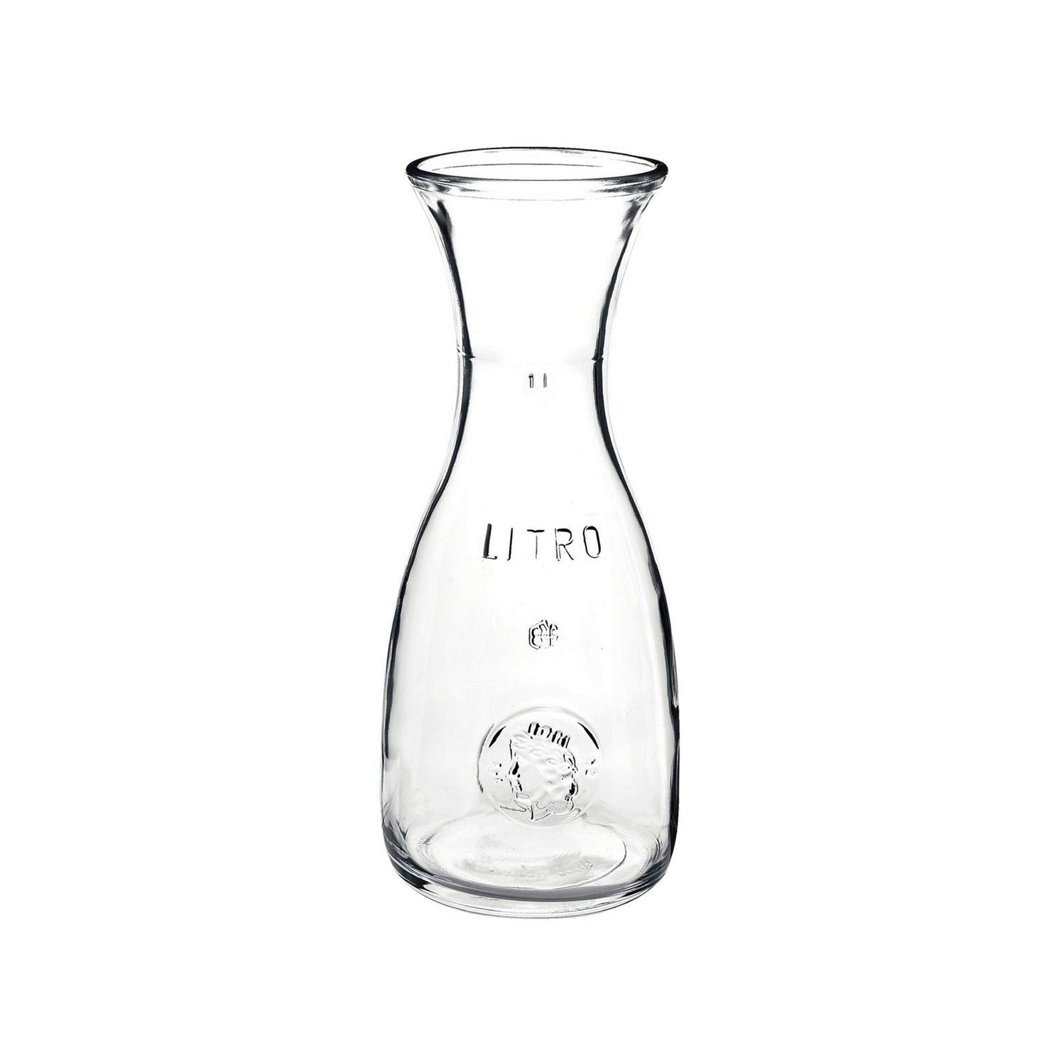 Bormioli Rocco Misura carafe with embossed marking for elegant serving