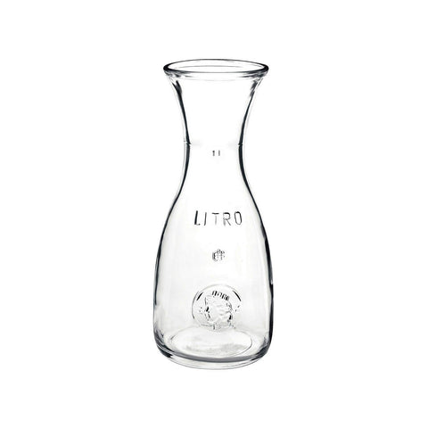 Bormioli Rocco Misura carafe with embossed marking for elegant serving