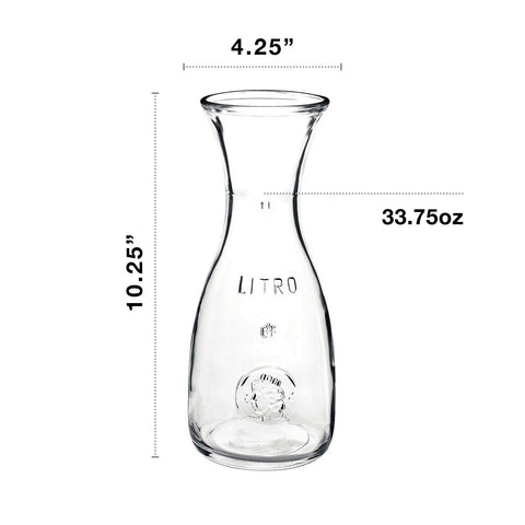 Misura carafe wide mouth allows ice and fruit additions