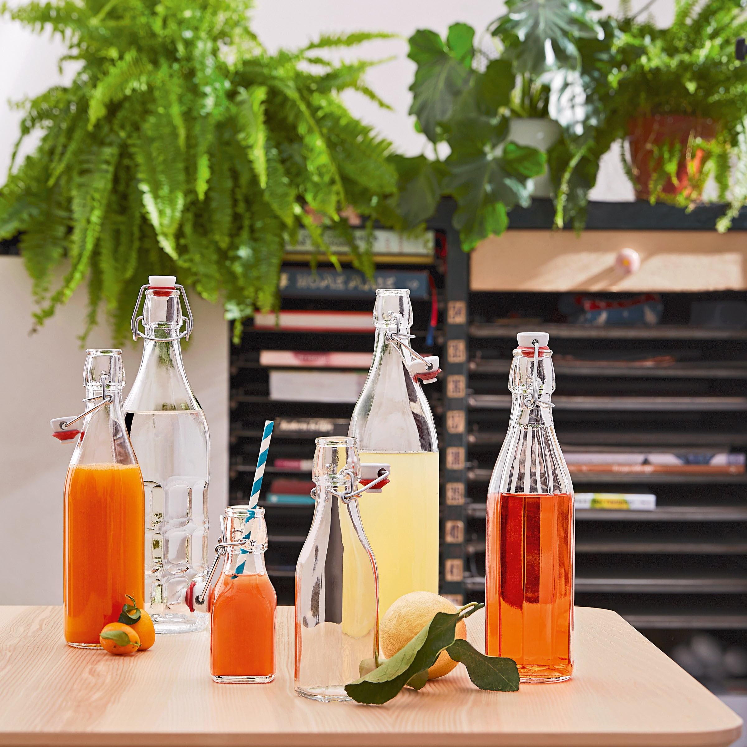 Bormioli Rocco Moresca bottle offers reusable, stylish storage for beverages and condiments.