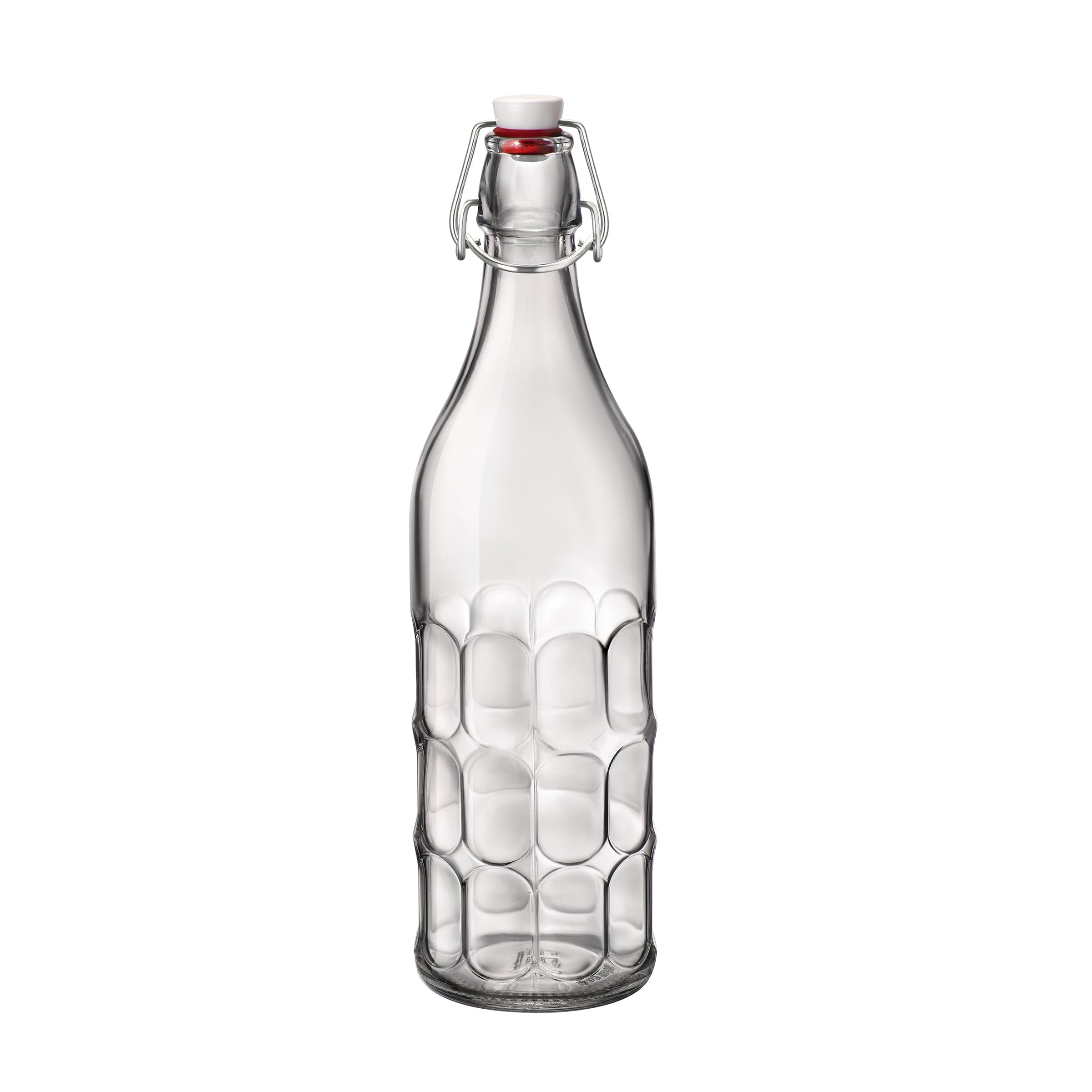 Bormioli Rocco Moresca bottle with swing top seal preserves aromas and reduces spills.