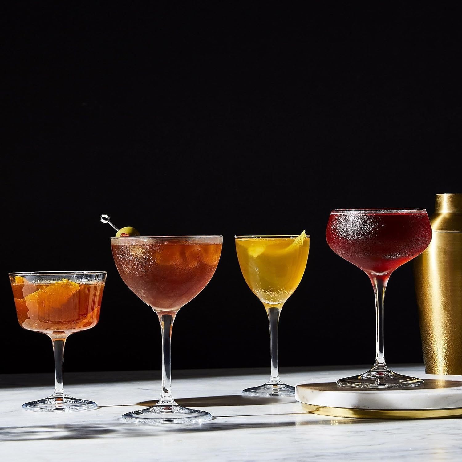 Elegant, timeless glassware that pairs well with a Bartender collection lineup.